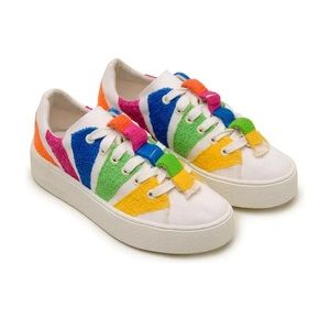 NWT Farm Rio RAINBOW PLATFORM SNEAKER Size 7.5
